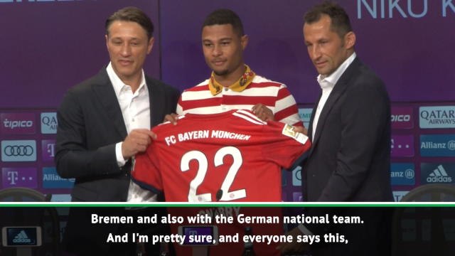 Gnabry needs to 'eat a lot' if he's going to keep up with Robben and Ribery - Kovac