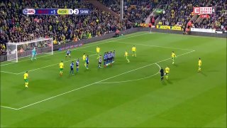 Norwich City [2]-2 Sheffield Wednesday - Mario Vrančić  fantastic 97th minute free kick goal