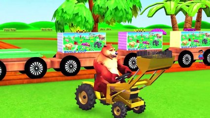 Funny Gorilla Goes To Supermarket Buys Fruits For Kids - Animals Names & Sounds | Learn Colors | Best Cartoon Movies