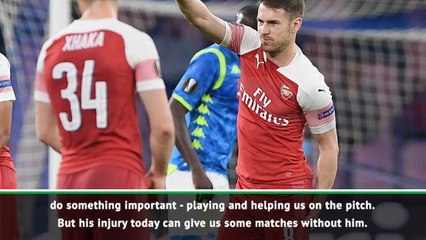 Video herunterladen: Ramsey a doubt for remainder of Arsenal season - Emery