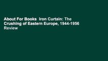 About For Books  Iron Curtain: The Crushing of Eastern Europe, 1944-1956  Review