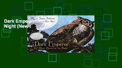 Dark Emperor and Other Poems of the Night (Newbery Medal - Honors Title(s))
