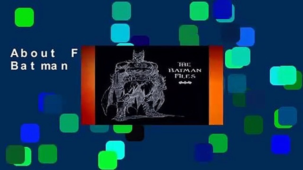About For Books  The Batman Files Complete