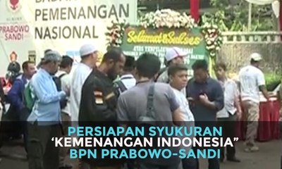 Begini Persiapan Syukuran "Kemenangan Indonesia" BPN Prabowo-Sandi