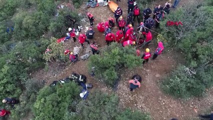 Bursa Definecileri Kurtarma Çalışmalarından Drone Görüntüleri