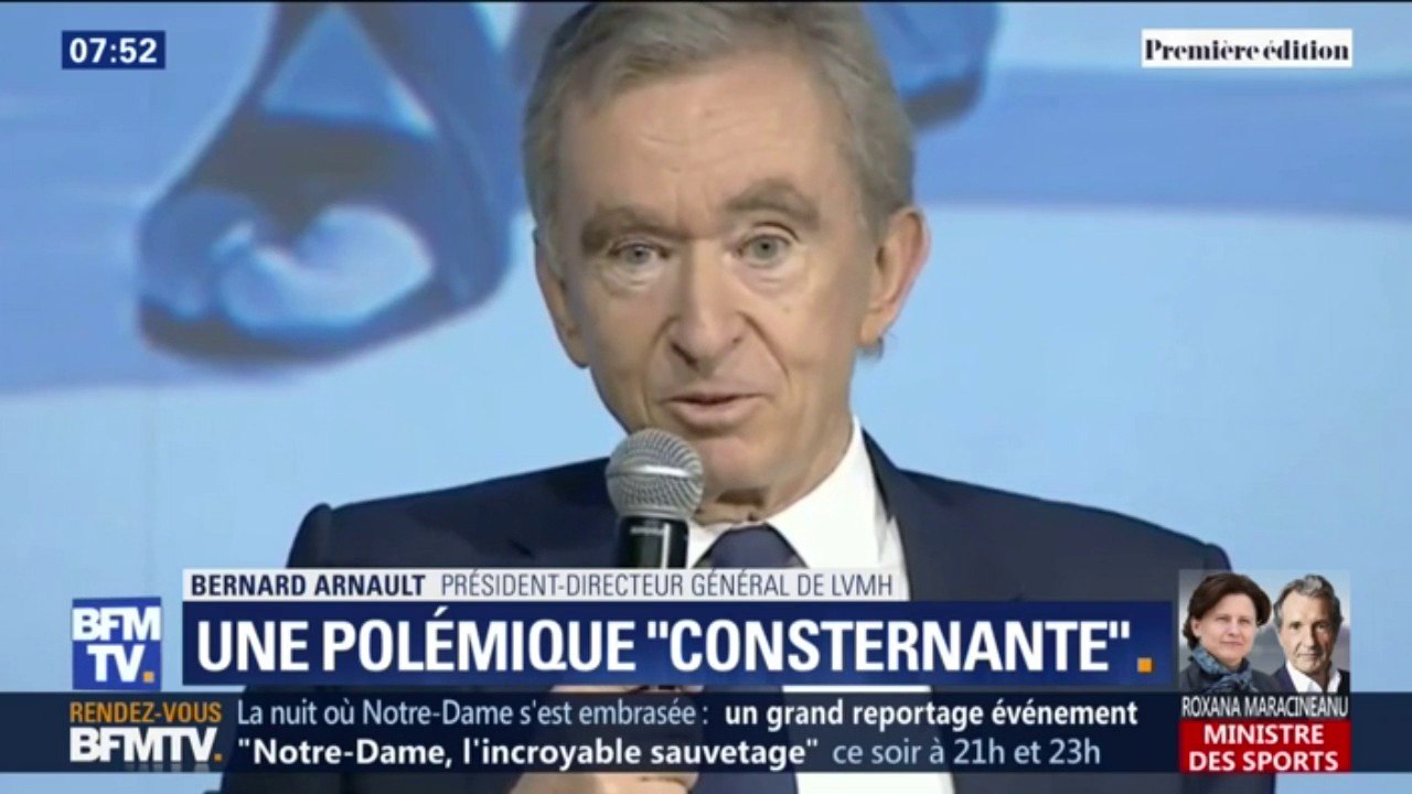 Notre-Dame: Bernard Arnault (LVMH) juge "consternante" la polémique sur ses 200 millions euros de dons