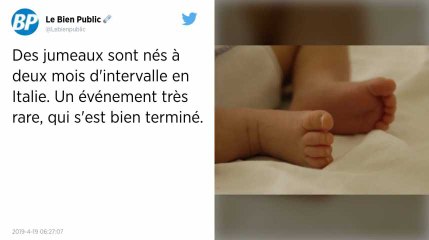 En Italie, un bébé naît deux mois après son jumeau