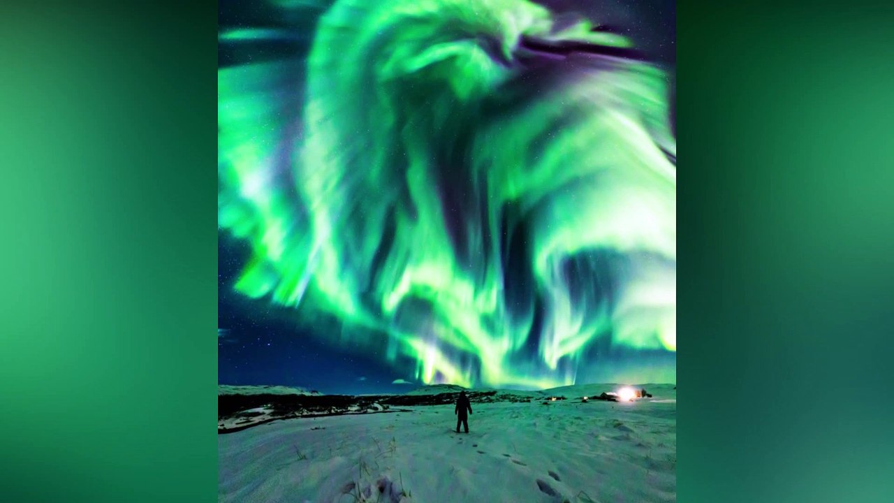 Imágenes del Día de la NASA: La Aurora Boreal del DRAGÓN en Islandia