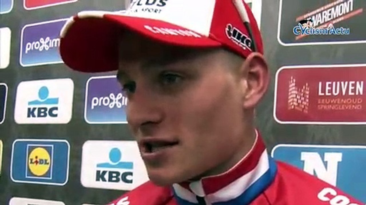 Flèche brabançonne 2019 - Mathieu van der Poel : "Ça me fait plus rien la pression... Je l'ai toujours eu la pression !"