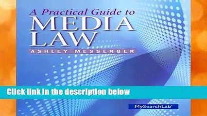 [GIFT IDEAS] A Practical Guide to Media Law by Ashley Messenger