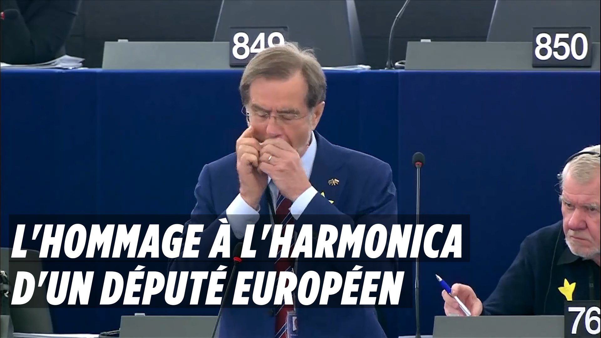 L'hommage à l'harmonica d'un député européen - Vidéo Dailymotion