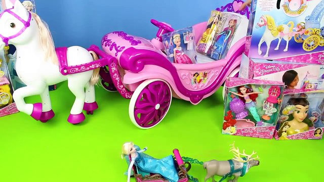 Disney Princesse Transport Toy Dolls: Raiponce, Congelés Elsa, Cendrillon, Ariel & Belle Poupée pour les Enfants | Gertie S. Bresa