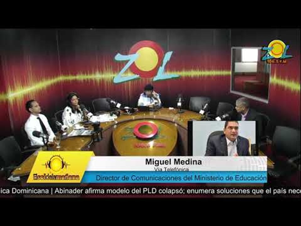 Miguel Medina vocero ministerio de educación comenta conflicto con directores regionales de ADP