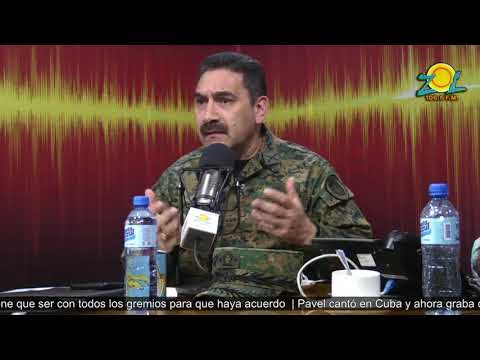 Mayor General Rafael Emilio de Luna Pichirilo comenta sobre los proyectos agroforestales