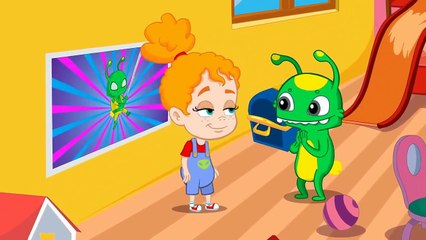 Groovy el Marciano & Phoebe pasan las vacaciones en la playa - ¿Hacemos un castillo de arena?