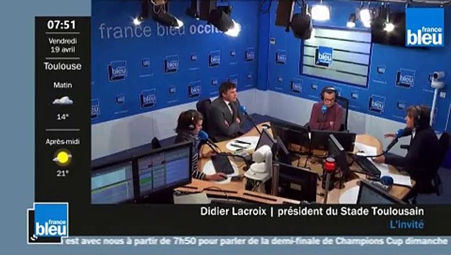 Didier Lacroix président du Stade Toulousain invité de France Bleu Occitanie