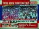 SP-BSP Alliance Rally in SP Citadel Mainpuri; Mulayam Singh Yadav, Mayawati, Akhilesh Yadav