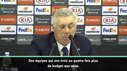 下载视频: Quarts - Ancelotti : ''On a rivalisé avec des équipes qui ont trois ou quatre fois notre budget''