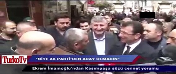 Ekrem İmamoğlu, Neden AK Partiden'den adaylığını koymadın