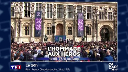 L'hommage mystique d'Arielle Dombasle à Notre-Dame-de-Paris - ZAPPING ACTU DU 19/04/2019