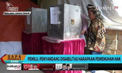 Penyandang Disabilitas Gunakan Hak Pilih di Pemilu 2019
