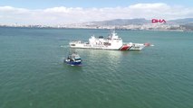 İzmir-Akdeniz' de 5 Ton Uyuşturucunun Ele Geçirildiği Gemi Sahil Güvenlik Ekipleri Tarafından İzmir...