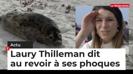 Plouarzel. La marraine Laury Thilleman  dit au revoir à ses phoques