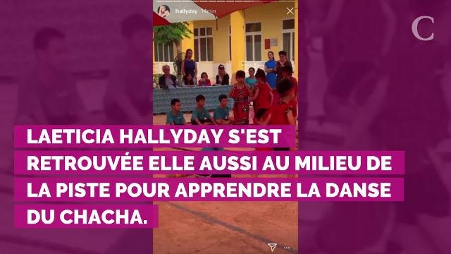 PHOTOS. Un moment convivial ! Quand Laeticia Hallyday et ses filles Jade et Joy apprennent des danses traditionnelles au Vietnam