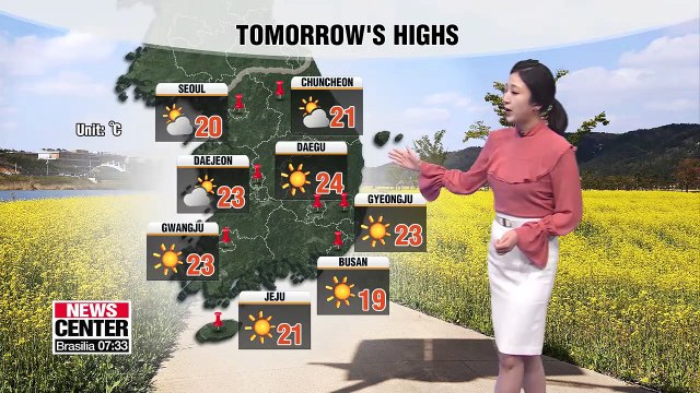 Moderate weather this weekend