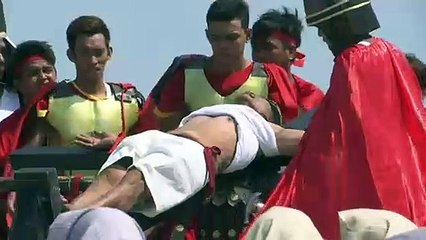 Reenactment of Jesus' Crucifixion in Philippines