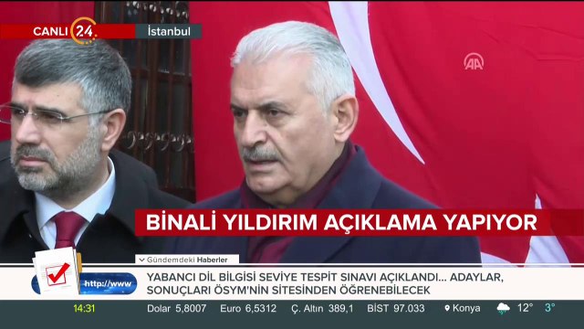 Cumhur İttifakı İstanbul Adayı Binali Yıldırım açıklama yapıyor