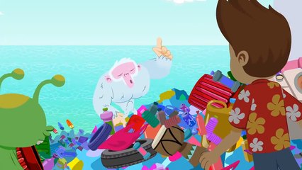 Superzoo team let's Save the World! A huge Robot is Freezing it All!- Cartoons for Kids