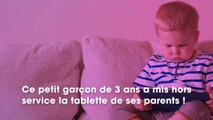 Catastrophe : un petit garçon de 3 ans bloque la tablette de ses parents pour 48 ans