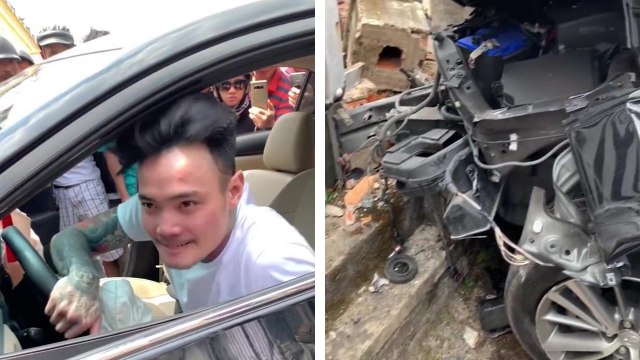 Un homme sous drogue danse alors qu'il vient de provoquer un terrible accident