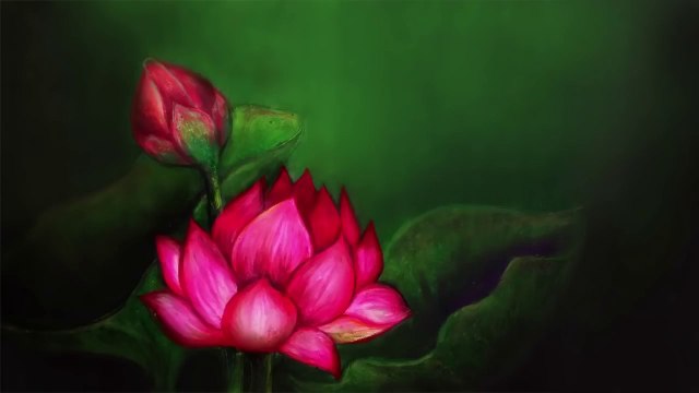 easy oil pastel drawings lotus flower/ how to draw flowers for beginners step by step