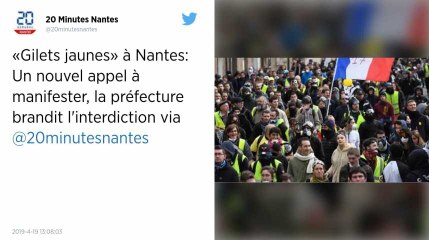 Nantes. Les manifestations de Gilets jaunes non déclarées interdites