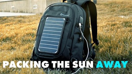 Charge your devices with a backpack
