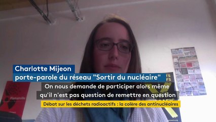 Débat sur l'avenir des déchets radioactifs : la colère des antinucléaires