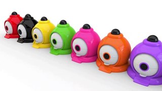 Learning Colors Street Vehicles Names and Sounds for kids with Lot of 3D Surprise Balls