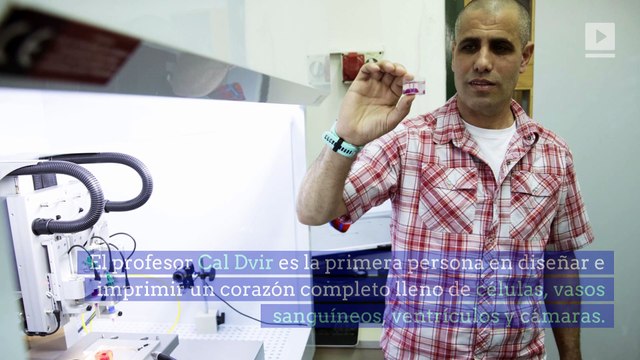 Científicos imprimen en 3D un corazón hecho de células humanas