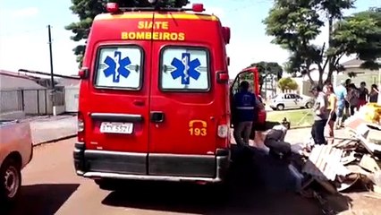 Homem é socorrido pelos bombeiros no São Cristóvão