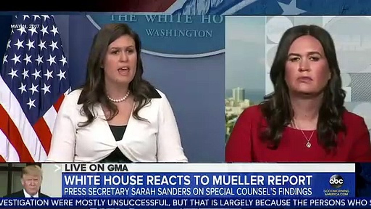 Sarah Sanders Responds To Barr and Mueller's Findings