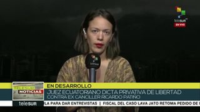 Ecuador: dictan prisión preventiva contra excanciller Ricardo Patiño