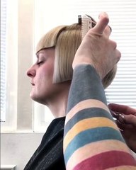 advanced scissors Haircut - Advanced Bob haircut