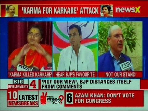 Sadhvi Pragya retracts statement on Heman Karake; SP-BSP alliance rally in Mainpuri