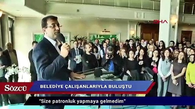 İmamoğlu’ndan İBB personeline: Size patronluk yapmaya gelmedim
