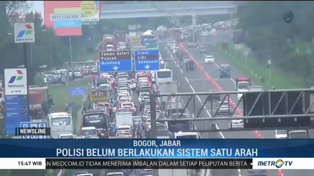 Libur Panjang, Antrean Jalur Puncak Capai 11 Kilometer