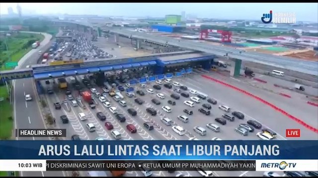 Lalin di GT Cikarang Utama Ramai Lancar
