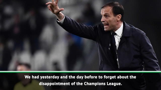Juve must put Champions League disappointment behind them and win the Scudetto - Allegri