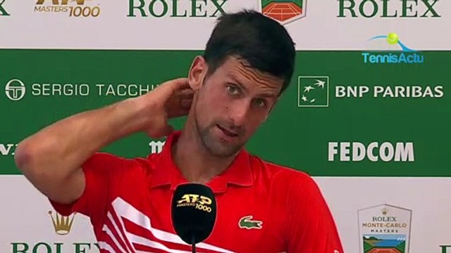 ATP - Rolex Monte-Carlo 2019 - Novak Djokovic : Roland-Garros reste le but ultime !